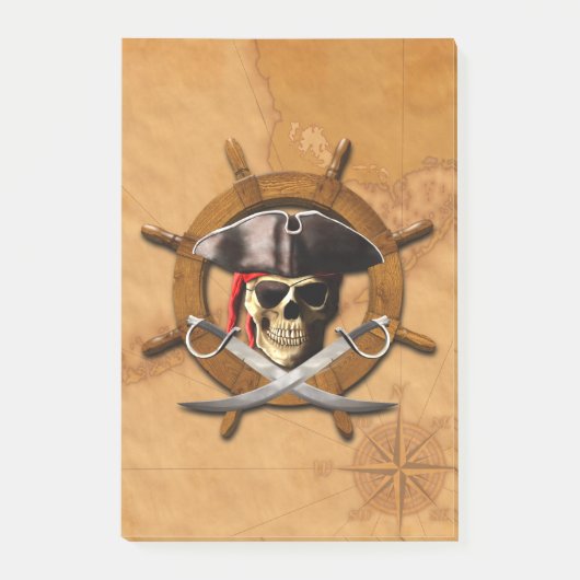 Heel Roger Pirate Wheel Post-it® Notes (Voorkant)