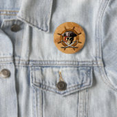 Heel Roger Pirate Wheel Ronde Button 5,7 Cm (In situ)