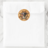 Heel Roger Pirate Wheel Ronde Sticker (Tas)
