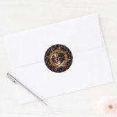 Heel Roger Pirate Wheel Ronde Sticker (Envelop)