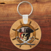 Heel Roger Pirate Wheel Sleutelhanger (Voorkant)