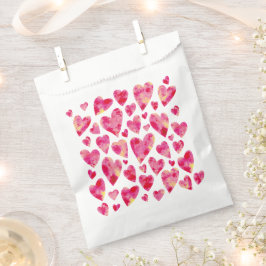 Heel Roze Liefdeshartpatroon Bedankzakje