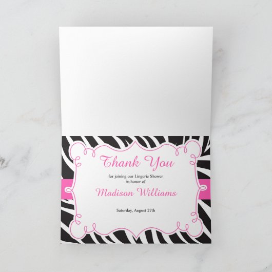 Heel roze lingeriefeest bedankt (Binnen)