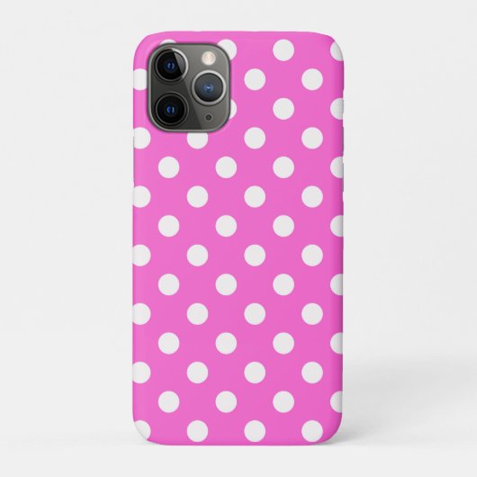 Heel Roze & Witte Stippen Stip Case-Mate iPhone Case (Achterkant)