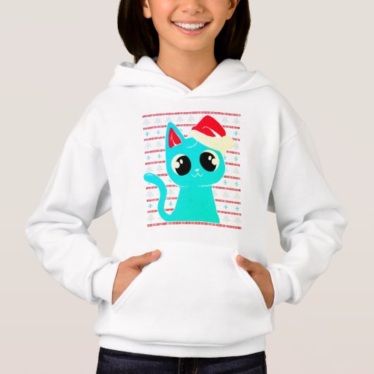 Heel Schattig Kittens, Kerstkat Trui (Voorkant)