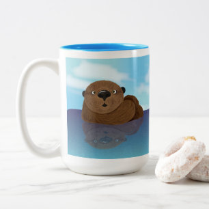 Heel Schattig! Tweekleurige Koffiemok