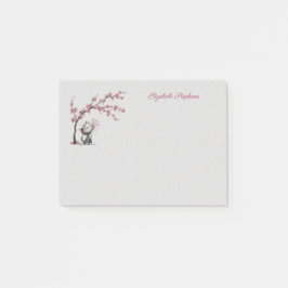 Heel Schattige Kat en Kersenbloesem Post-it Briefj Post-it® Notes