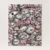 Heel Schattige Katten Collage Legpuzzel (Verticaal)