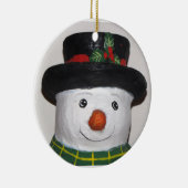 Heel Schattige Sneeuwman Ornament (Rechts)
