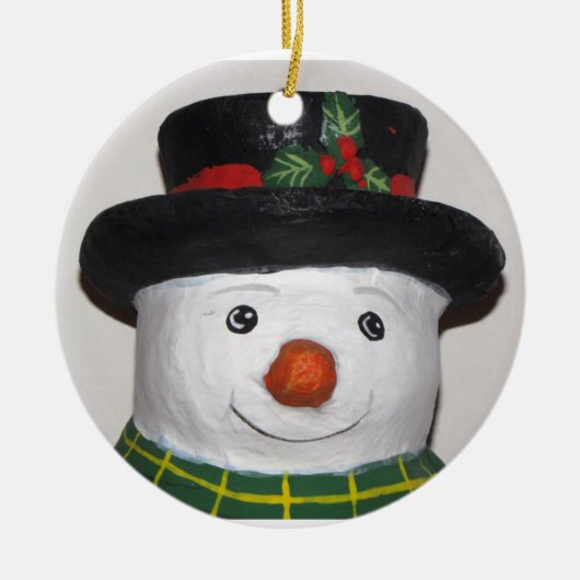 Heel Schattige Sneeuwman Ornament (Voorkant)