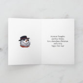 Heel sneeuwmanKerstkaart voor Kleinzoon Feestdagen Kaart (Binnen)