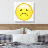 Heel triest - Emoji Canvas Afdruk (Insitu (Slaapkamer))