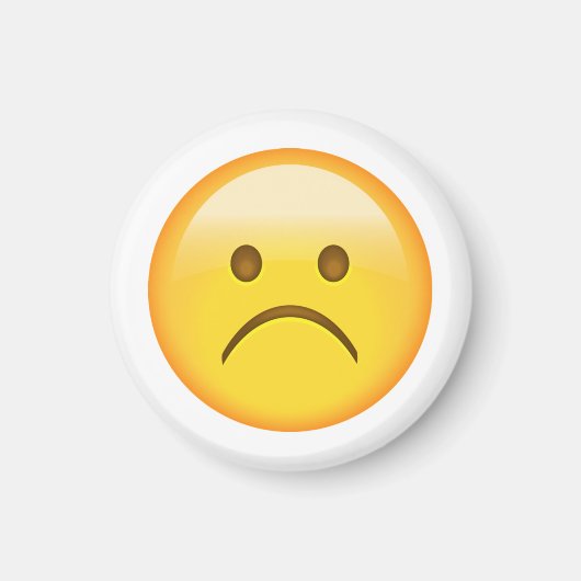 Heel triest - Emoji Magneet (Voorkant)