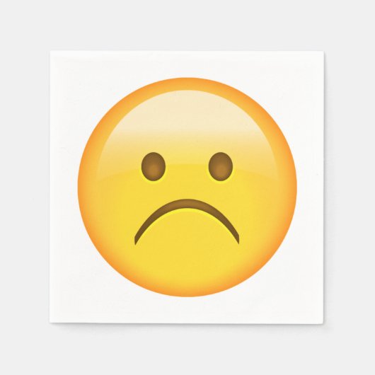Heel triest - Emoji Servet (Voorkant)
