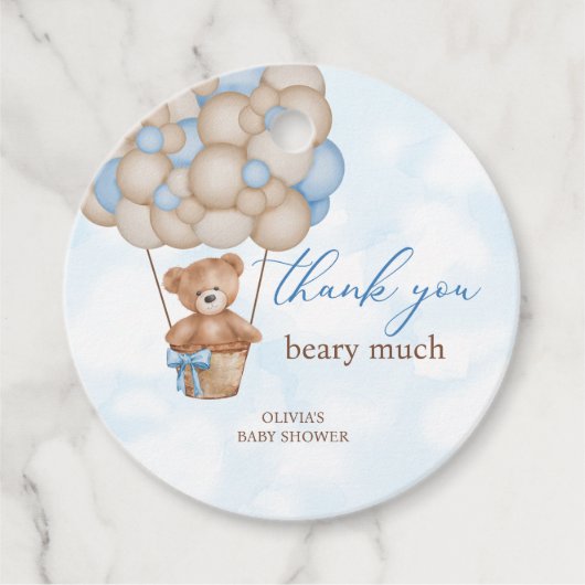Heel veel dank baby shower bedankt bedankjes labels (Voorkant)