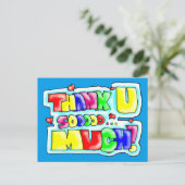 Heel veel dank! briefkaart (Staand voorkant)
