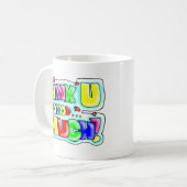 Heel veel dank! koffiemok (Voorkant links)