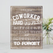 Heel veel waardering voor de woorden van collega's kaart (Staand voorkant)