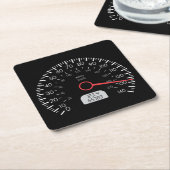 Heel vette snelheidsmeter die snel Onderzetter gaa (Schuin)