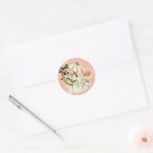Heel Vintage Bruiloftsshower Stickers (Envelop)