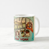 Heel Vintage Catskill Postcard Mok (Voorkant rechts)