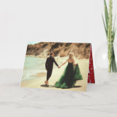 Heel vriendelijk getrouwd Mr & Mrs Modern Foto Wed Feestdagen Kaart (Achterkant)