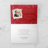 Heel vriendelijk getrouwd Mr & Mrs Modern Foto Wed Feestdagen Kaart (Binnen)