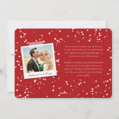 Heel vriendelijk getrouwd Mr & Mrs Modern Foto Wed Feestdagenkaart (Achterkant)