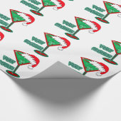 Heel vriendelijk! KerstMartini-werkpapier Cadeaupapier (Hoek)