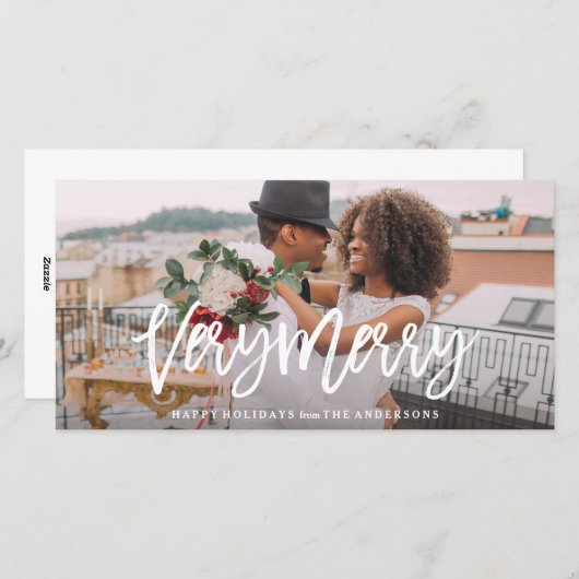 Heel vrolijk feestdagenkaart (Voorkant / Achterkant)