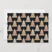 Heel vrolijk kerstfeest | Modern Roos Goud Chique Feestdagenkaart (Achterkant)