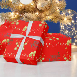 Heel vrolijk op Snoep Apple Red Christmas Cadeaupapier