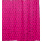 Heel warm roze Floral Pattern Shower Curtain Douchegordijn (Voorkant)