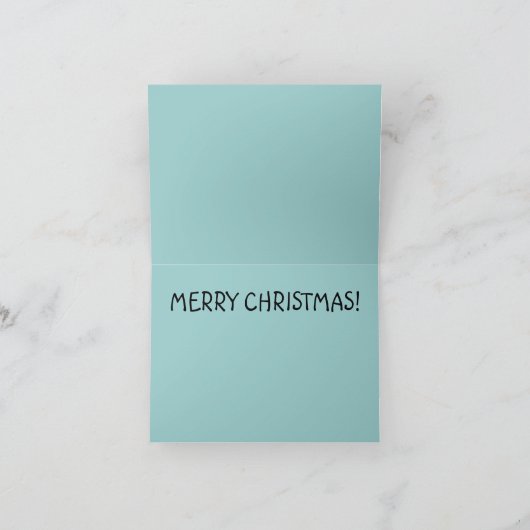 Heel Zwart Sinterklaas 2 Feestdagen Kaart (Binnen)