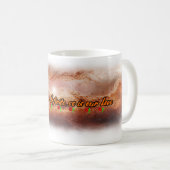 Heelal, poëzie en liefde op een witte keramiek koffiemok (Voorkant rechts)