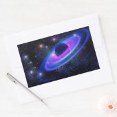 Heelal Rechthoekige Sticker (Envelop)