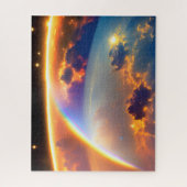 Heelal Regenboog Over Bewolkt Aardse Kosmische Bal Legpuzzel (Verticaal)