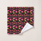 heelal roze bad handdoek (Wasdoekje)