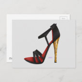 Heeled Evening Sandal Briefkaart (Voorkant / Achterkant)