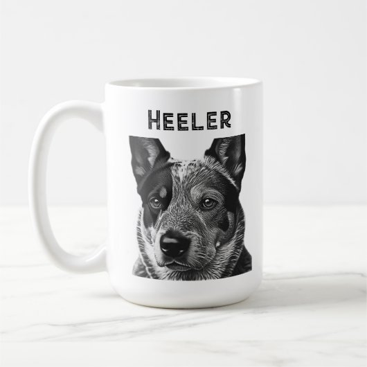 Heeler Blue Heeler Dog Koffiemok (Links)