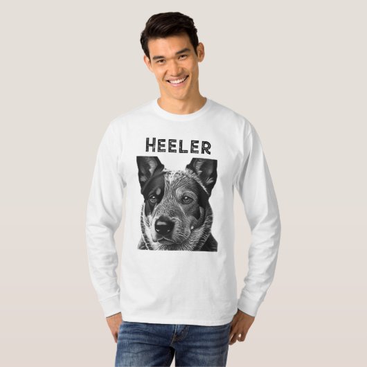 Heeler Blue Heeler Dog T-shirt (Voorkant volledig)