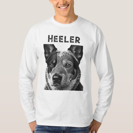 Heeler Blue Heeler Hond T-shirt (Voorkant)