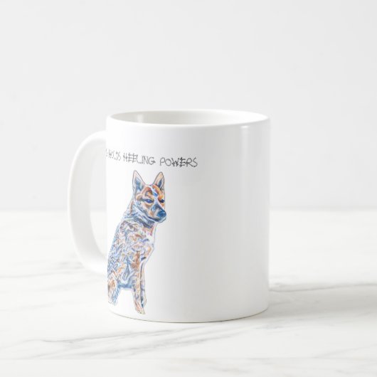 Heeler Cattle Dog Dit houdt hellingbevoegdheden in Koffiemok (Voorkant links)