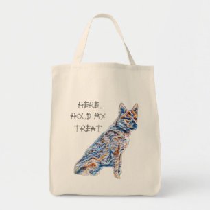 Heeler Cattle Dog hier hou mijn Treat vast Tote Bag