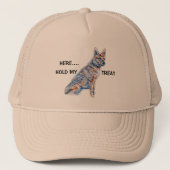 Heeler Cattle Dog hier hou mijn Treat vast Trucker Pet (Voorkant)