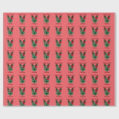 Heeler Christmas Wrapping Paper Cadeaupapier (Vlak)
