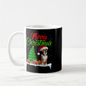Heeler Dog Kerstboom Lights Funny Xmas Heeler Koffiemok (Links)