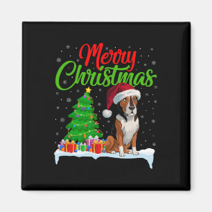 Heeler Dog Kerstboom Lights Funny Xmas Heeler Magneet