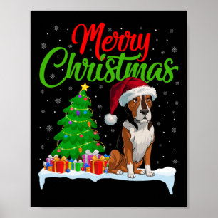 Heeler Dog Kerstboom Lights Funny Xmas Heeler Poster