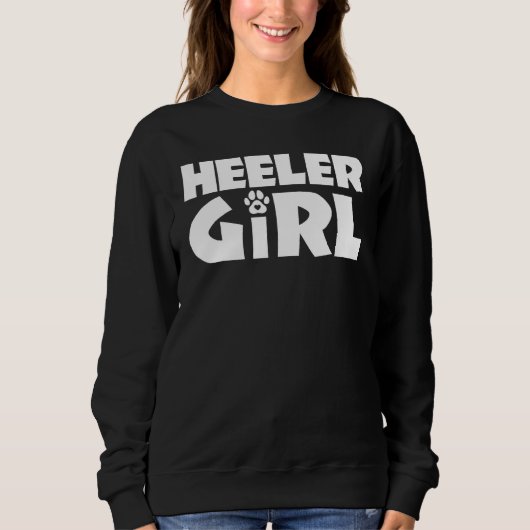 Heeler Girl Funny Cattle Dog Owner Hondenliefhebbe Trui (Voorkant)